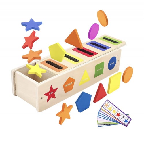 لعبة منتيسوري لفرز الألوان ومطابقة الأشكال