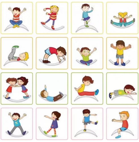 لوح التوازن الخشبي