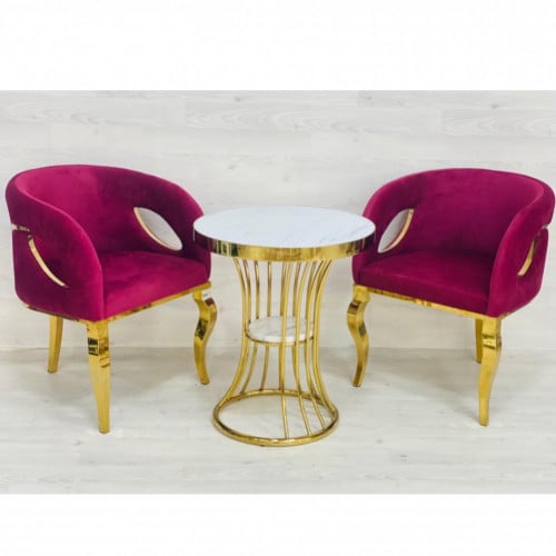 طقم طاولة وكرسيين مودرن