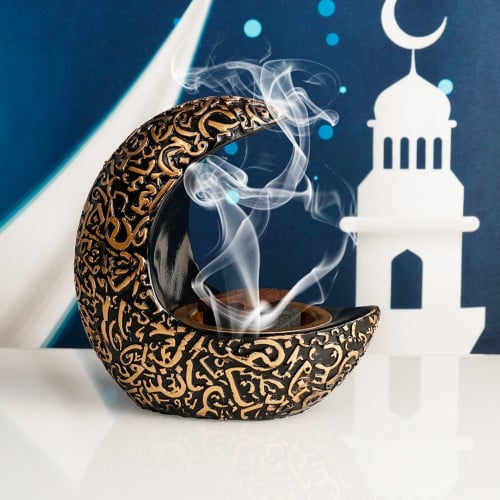 مبخرة بخور قمر شكل قطعة واحدة