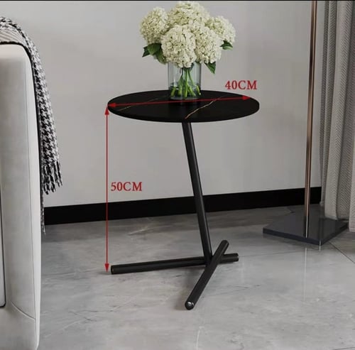 طاولة جانبية فاخرة من الرخام