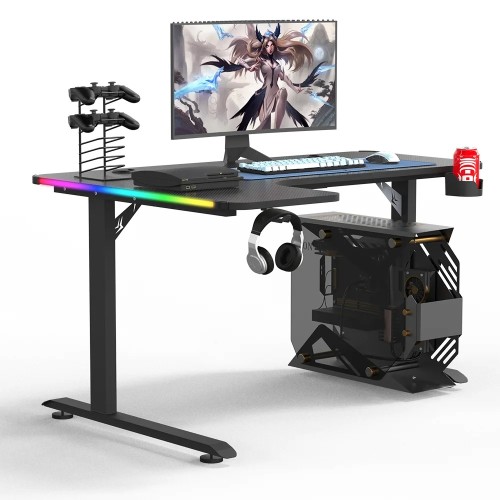 مكتب ألعاب كمبيوتر مع RGB
