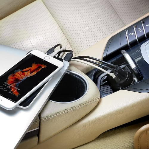 شاحن AUKEY سيارة 3مخارج بقوة 42 وات