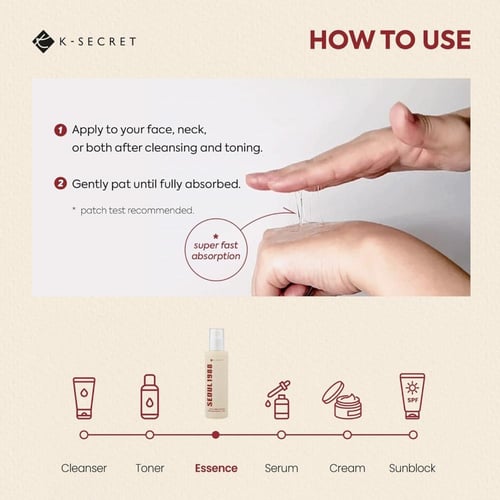 ‏KSECRET - SEOUL 1988 Essence : Snail Mucin إيسنس:...