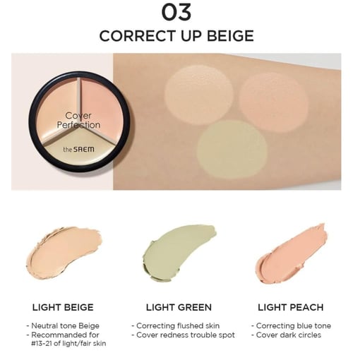 The Saem - Cover Perfection Triple Pot Concealer ذ...