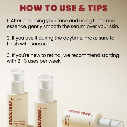 ‏KSECRET - SEOUL 1988 Serum : Retinal Liposome 2%...