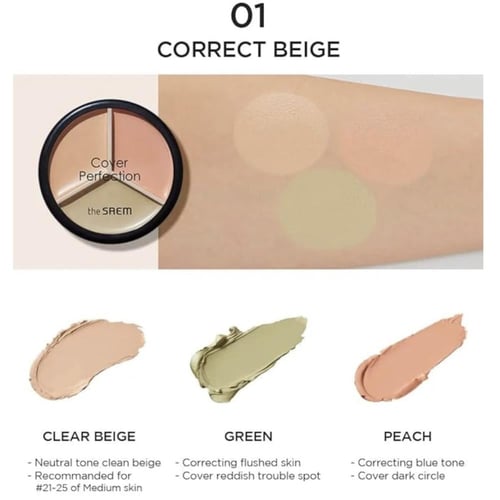 The Saem - Cover Perfection Triple Pot Concealer ذ...