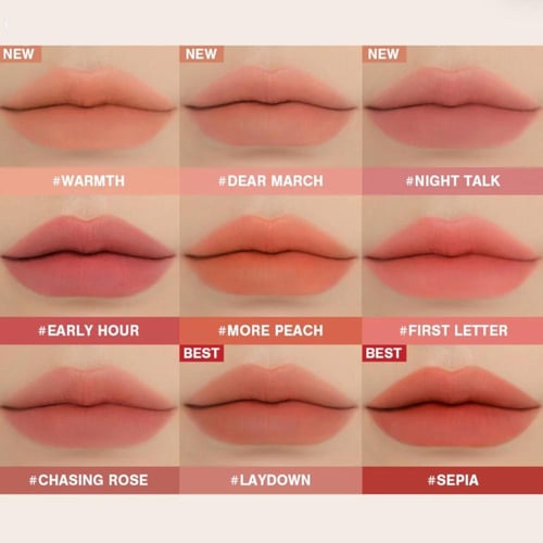 3CE - Blur Water Tint بلور ووتر تينت 10الوان