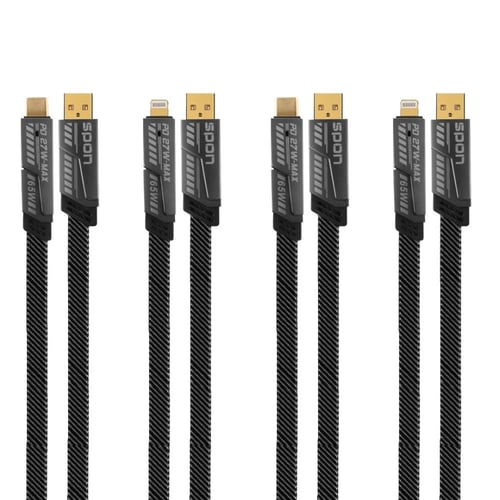 كيبل شحن سريع 4 في 1 متعدد المنافذ