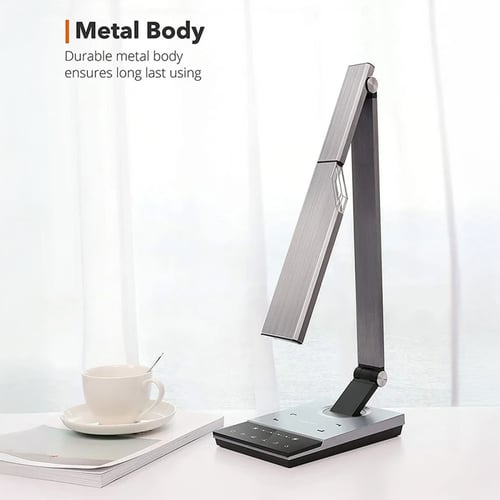 تاوترونكس شاحن وايرلس واضاءة مكتبية فخمة - معدني ر...