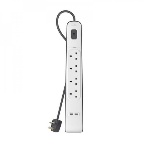 توصيلة بيلكن 4 منافذ ومنفذين USB