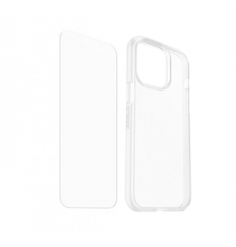 اوتربوكس كفر شفاف + استكير زجاجي شفاف ايفون 14 برو