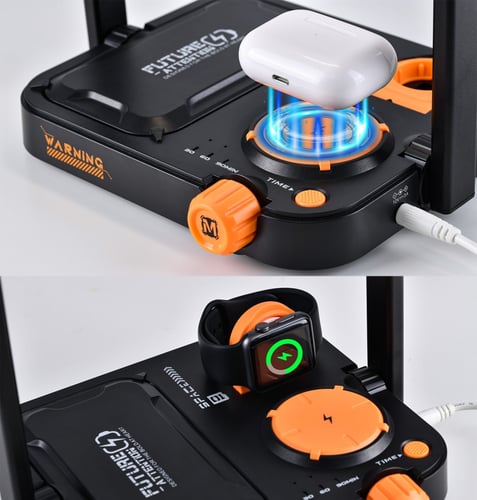 قاعدة شحن لاسلكي باضاءة سايبري B30