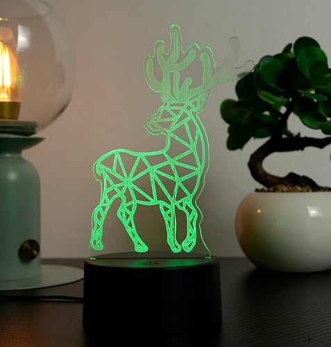 مصباح طاولة ديكور متعدد الألوان