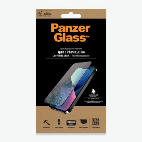 بانزر جلاس حماية شاشه كاملة أيفون 13/13 برو - شفاف