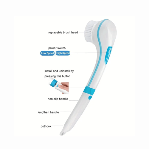 فرشاة استحمام كهربائية بشعيرات ناعمة و 3 سرعات مخت...