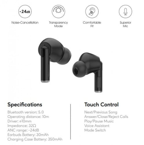 بورودو سماعة لاسلكية مانعه للضوضاء