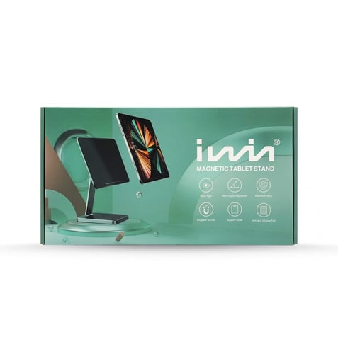 ستاند ايباد مغناطيسي من iWin - رمادي