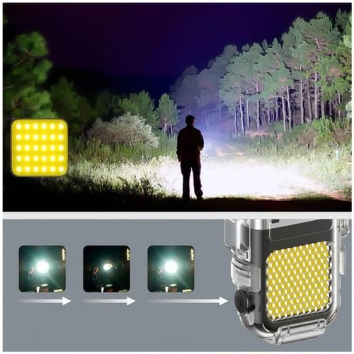 ولاعة قابلة للشحن ومقاومة للماء مع إضاءة مدى الحيا...