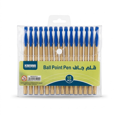 طقم قلم جاف كناري 15 قلم