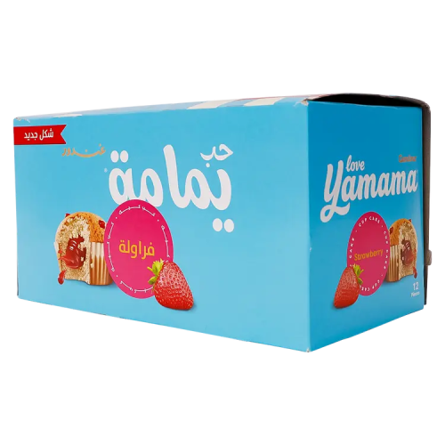 كيكة الفراولة من يمامة 30 جرام × 12
