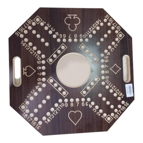 لعبة جاكارو مع الورق والكورة زجاج ر باعي مرقم مقاس...