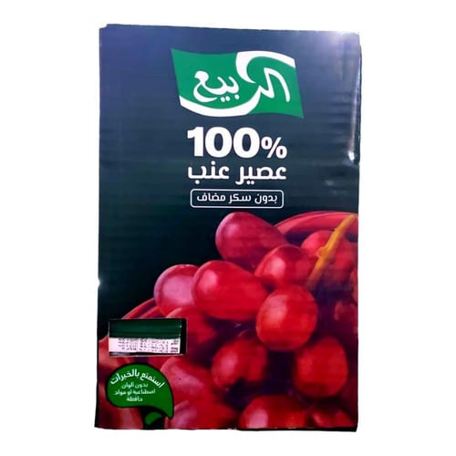 عصير عنب بدون سكر مضاف 185 مل *18