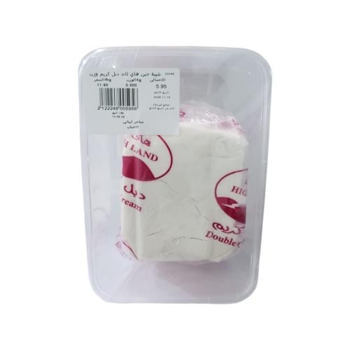 شبية جبن هاي لاند دبل كريم وزن 500 جرام