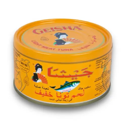 جيشا لحم تونا خفيف في زيت نباتي مملحة 185 جرام