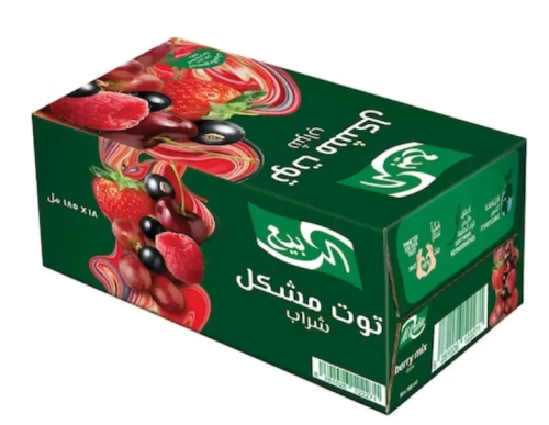 عصير التوت مشكل الربيع 185 مل × 18