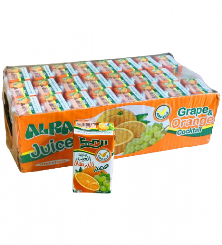 عصير الري كوكتيل العنب و برتقال 24*125 مل