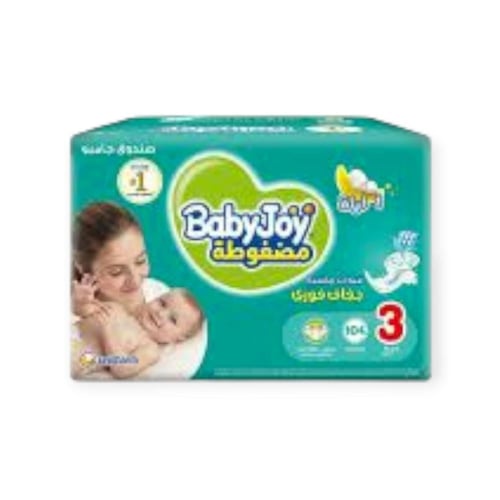 حفائظ بيبي جوي كبير رقم 3 * 104 حفاض