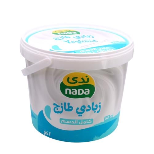 زبادي كامل الدسم ندى 2 كيلو