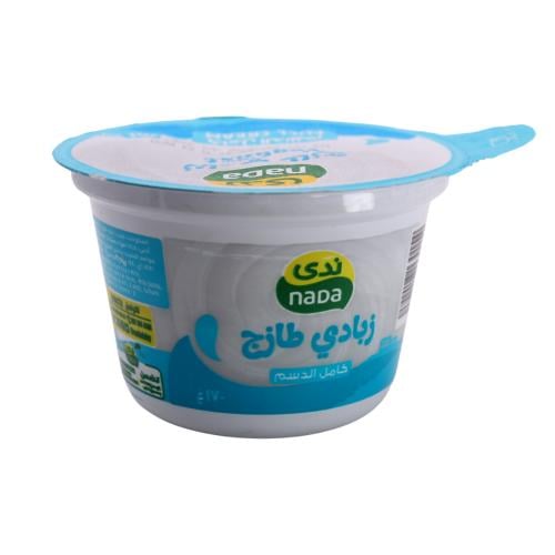 زبادي طازج كامل الدسم ندى 170 جرام