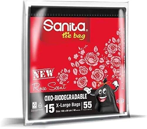 اكياس نفايات سانيتا ابو ربطة كبير جدا برائحة الورد