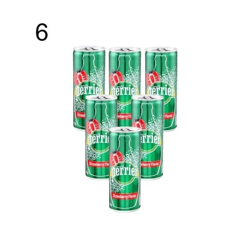 مياه بيرير 250 مل معدنية مكربنة فراولة * 6 حبه