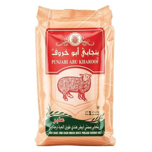 أرز بسمتي هندي طويل الحبة من بنجابي أبو خروف 1 كجم