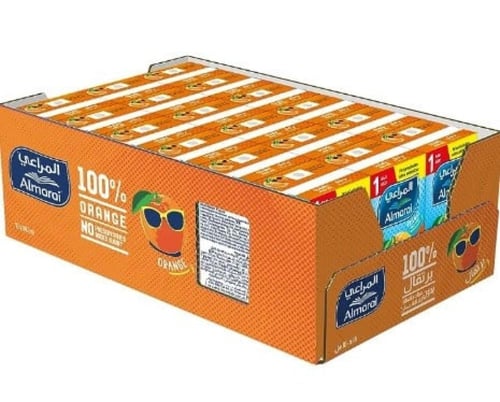 عصير المراعي برتقال والفواكة المشكلة 140 مل * 18 ح...