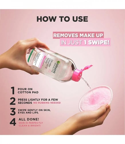 ماء ميسيلار مزيل المكياج ومنظف من غارنييه 400 مل