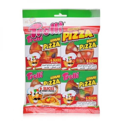 حلاوة جلي ترولي بيتزا 4 حبات 80 غرام