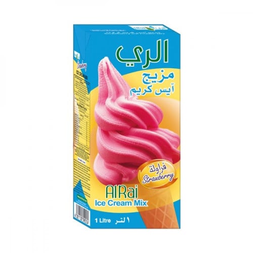 مزيج آيس كريم الري 1 لتر فراولة