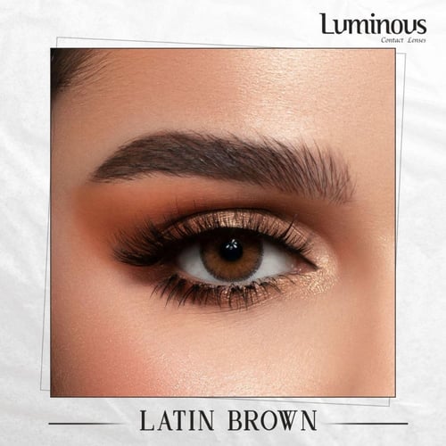 عدسات لومينوس الشهرية - Latin brown