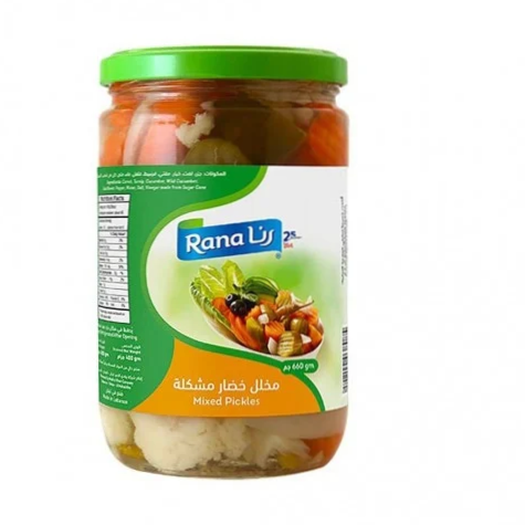 مخلل خضار مشكل من رنا 660 جرام
