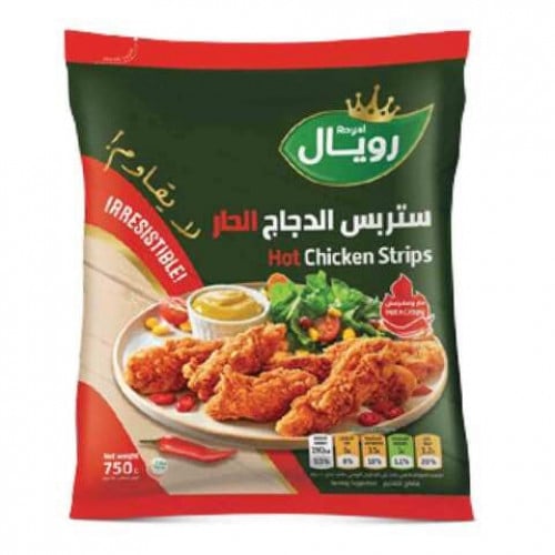 ستربس الدجاج الحار رويال 750 جرام