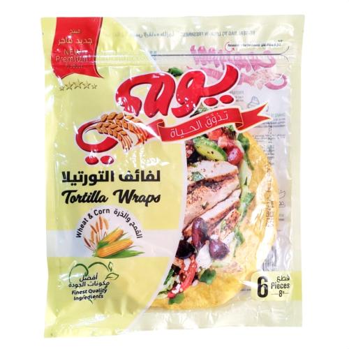 خبز لفائف التورتيلا 6 قطع 240 جرام