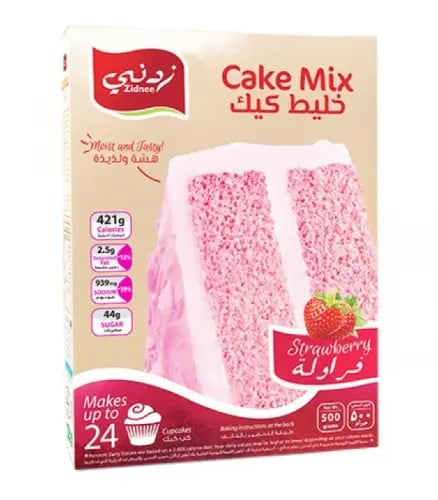 خليط كيك فراولة زدني 500 جرام