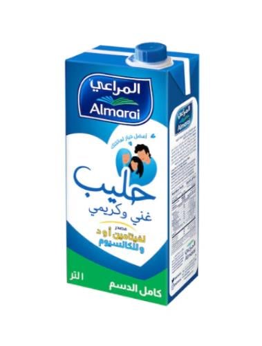 حليب المراعي طويل الاجل كامل الدسم 1لتر