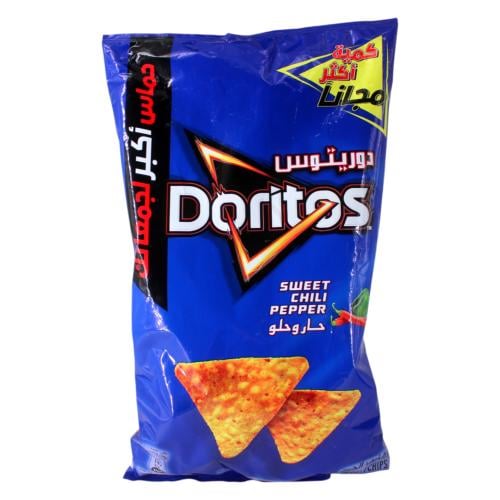 بطاطس دوريتوس حار وحلو 195 جرام