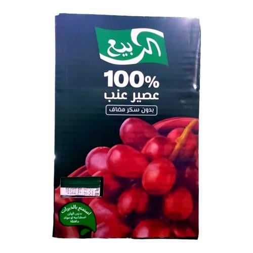 عصير عنب بدون سكر مضاف 185 مل *18