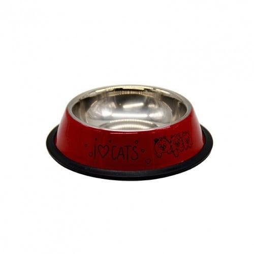 صحن استيل للكلاب والقطط